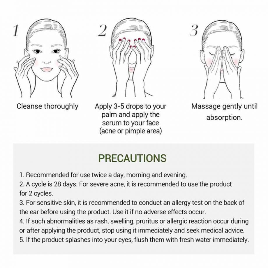 BREYLEE 17ml Tea Tree Acne Treatment Face Facial Serum Skin Scar Remover