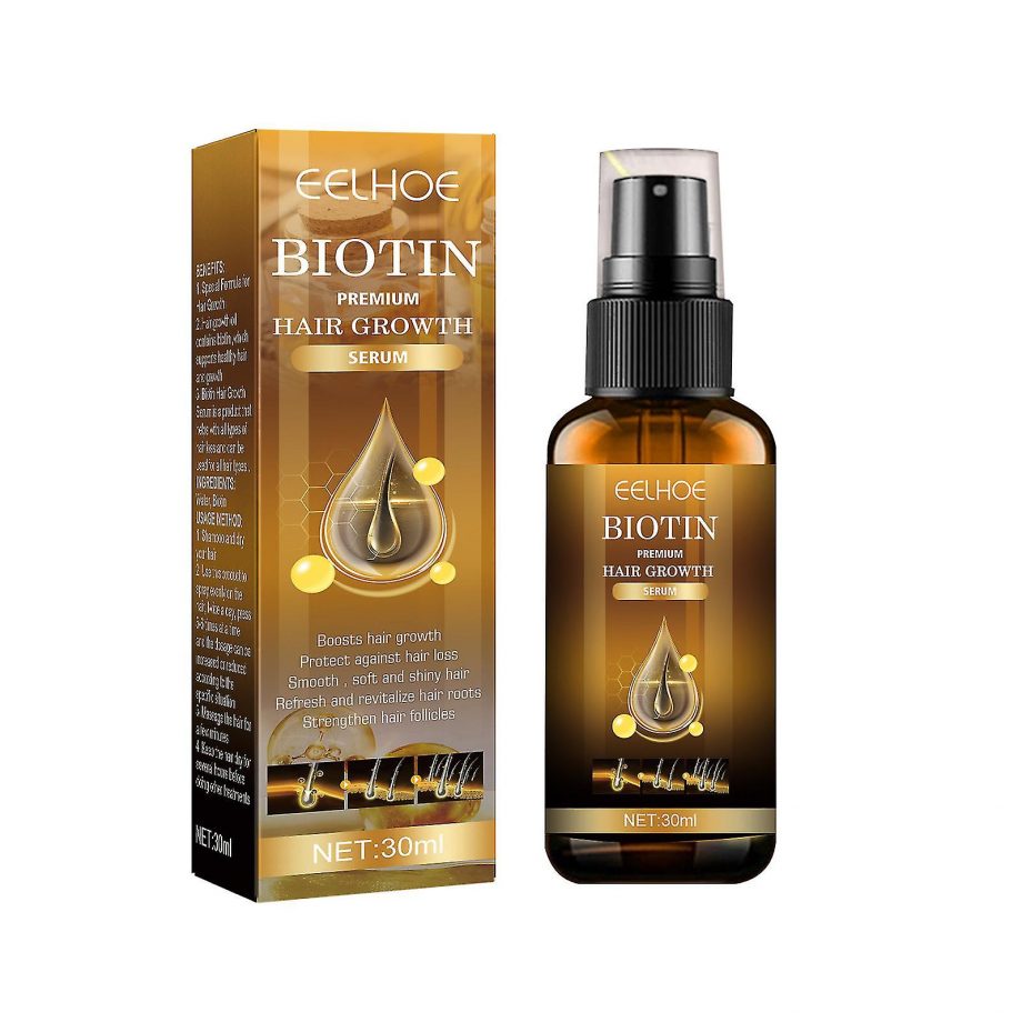 Eelhoe - Biotin Hair Growth Spray Strong Hair Massage Scalp Dense Hair Solid Hair Anti-loss