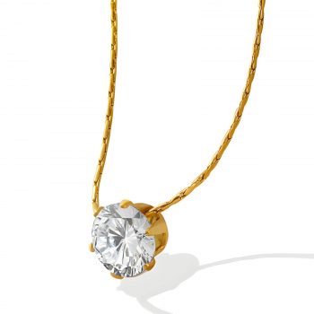 18K GOLD PLATED STAINLESS STEEL "CROSSES" NECKLACE