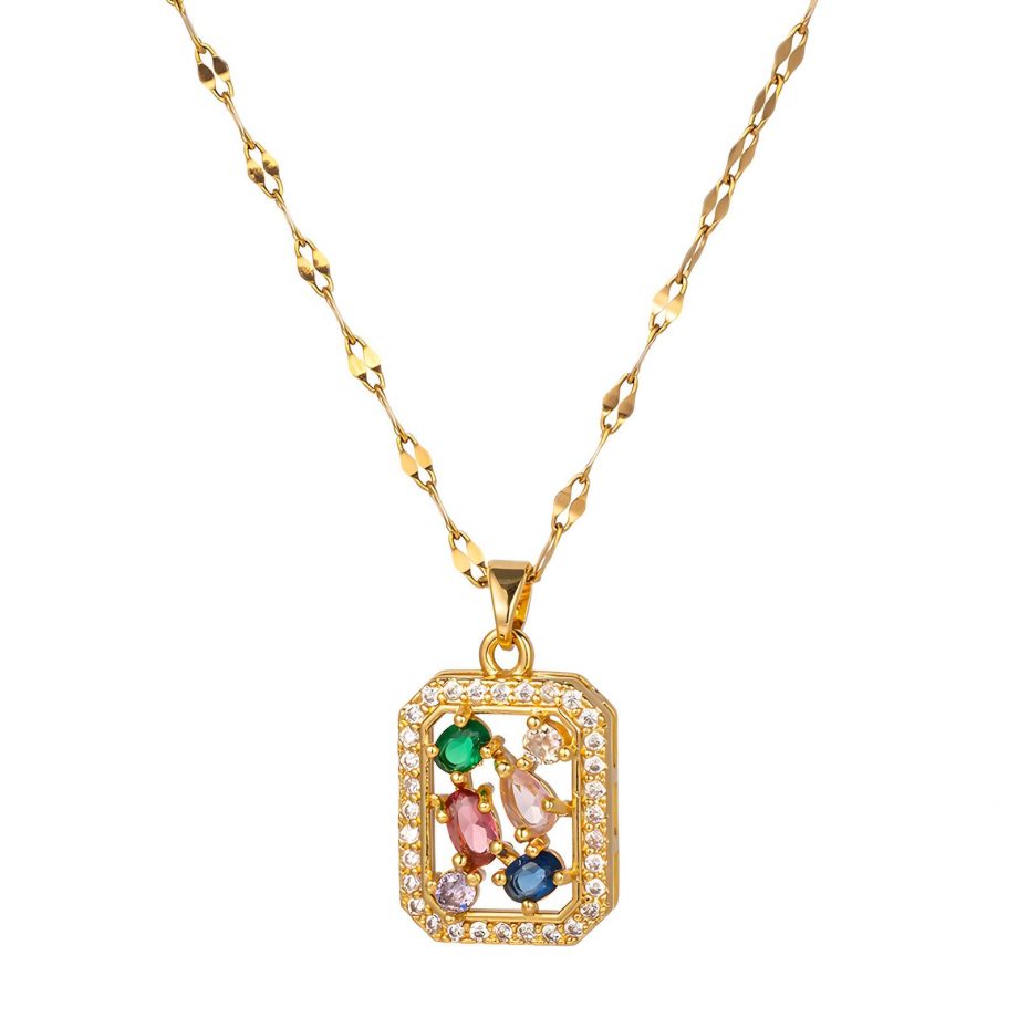 18K GOLD PLATED STAINLESS STEEL NECKLACE