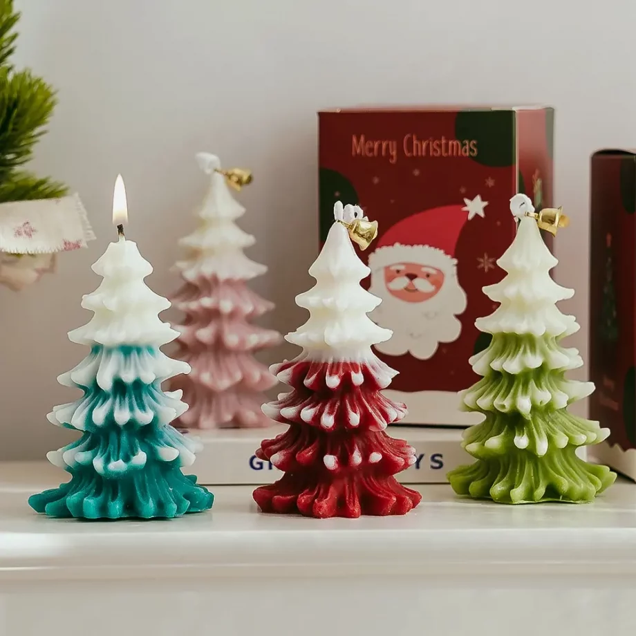 Christmas Candles in Gift Box
