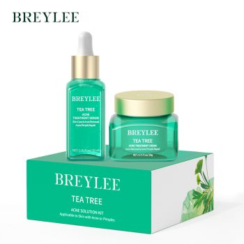 BREYLEE TEA TREE ACNE SOLUTION KIT TEA TREE KIT (liquid 30ml & cream 20g)