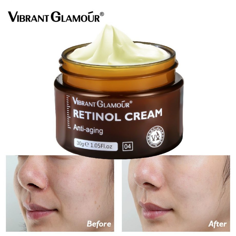 VIBRANT GLAMOUR 30g Retinol Face Cream Anti-aging Anti-oxidant Reduce Fine Lines Firming
