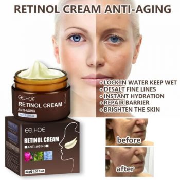 EELHOE Retinol Cream Anti-Aging Wrinkle Lightening Skin Moisturizing Facial Skin Cream Firming Lift